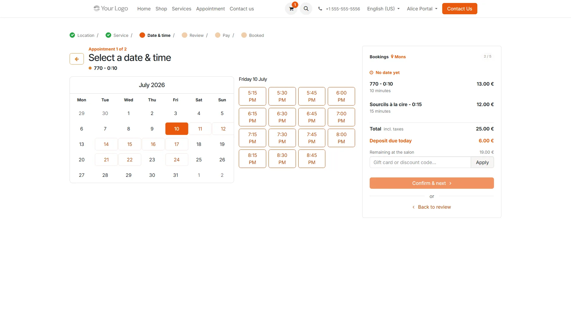 Solaryx Online-Shop-Warenkorb