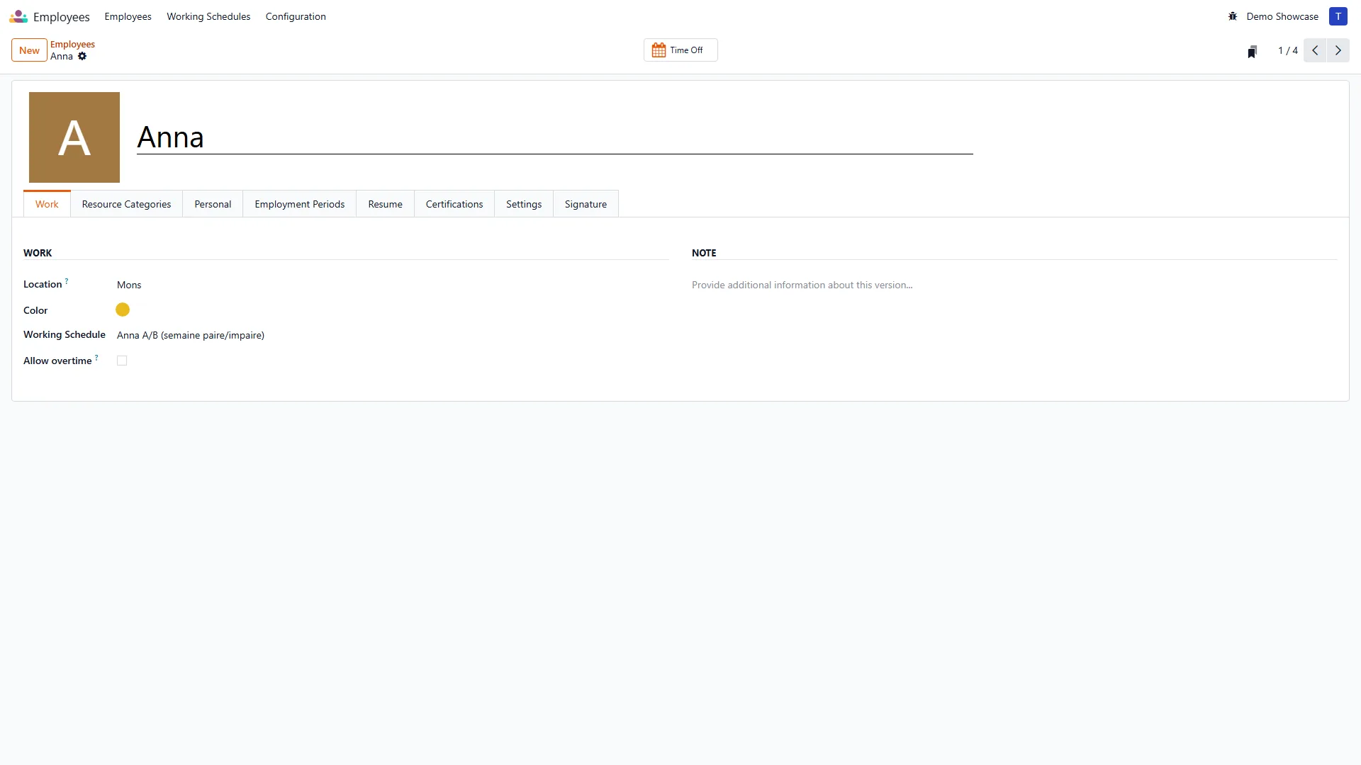 Solaryx employee file with access rights