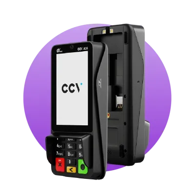 Terminal de paiement CCV A35 connecté à la caisse Solaryx
